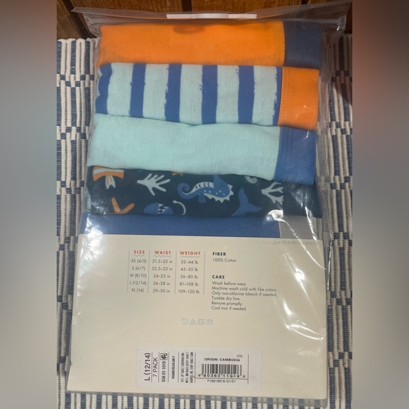 Two Brand New Packs of 7 Cat & Jack Boy’s Briefs Sz L (12/14) - Picture 3 of 3